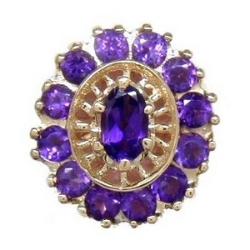 N364 14K RD/ AMETHYST SLIDE 